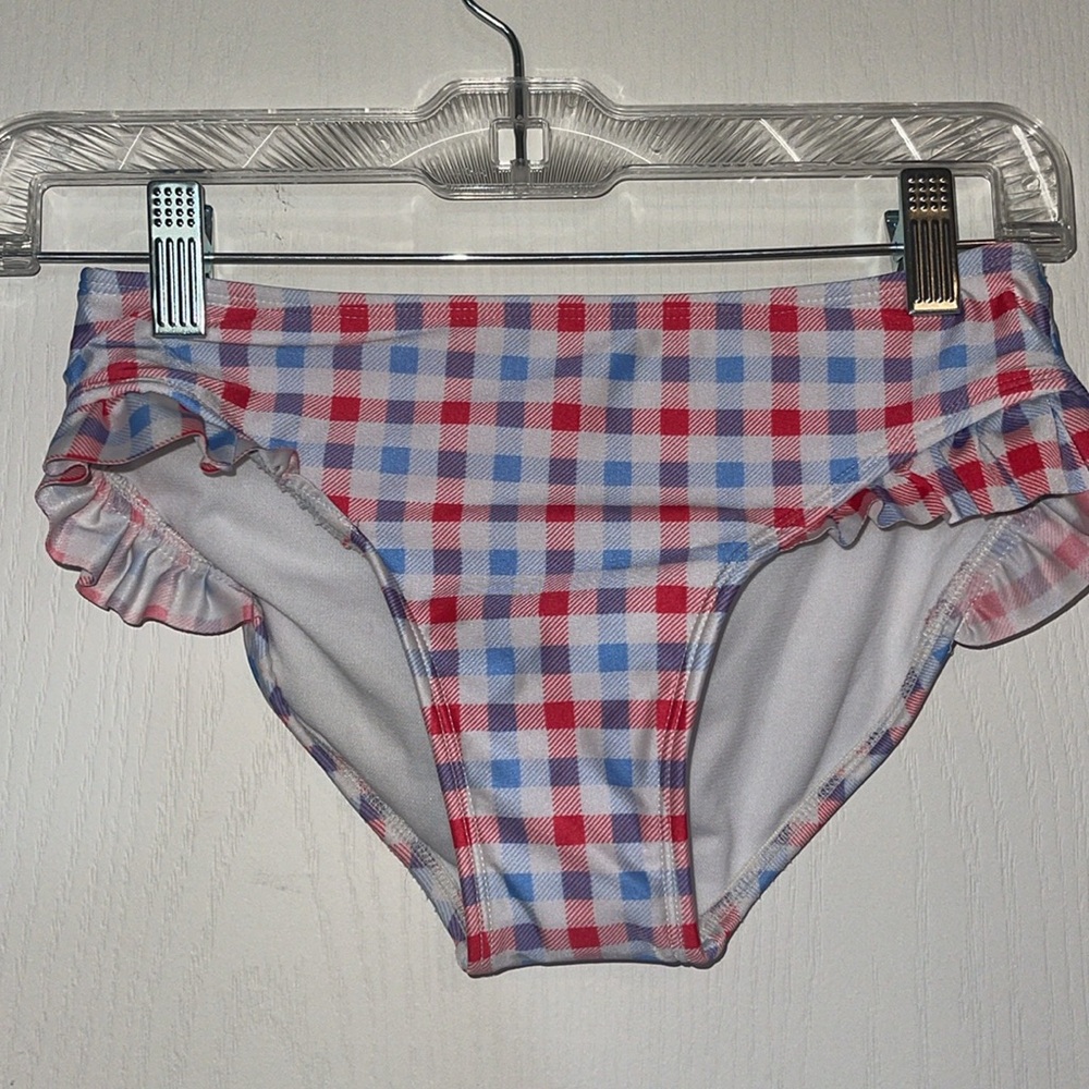 Plaid Ruffle Bikini Set - Picture 5 of 7